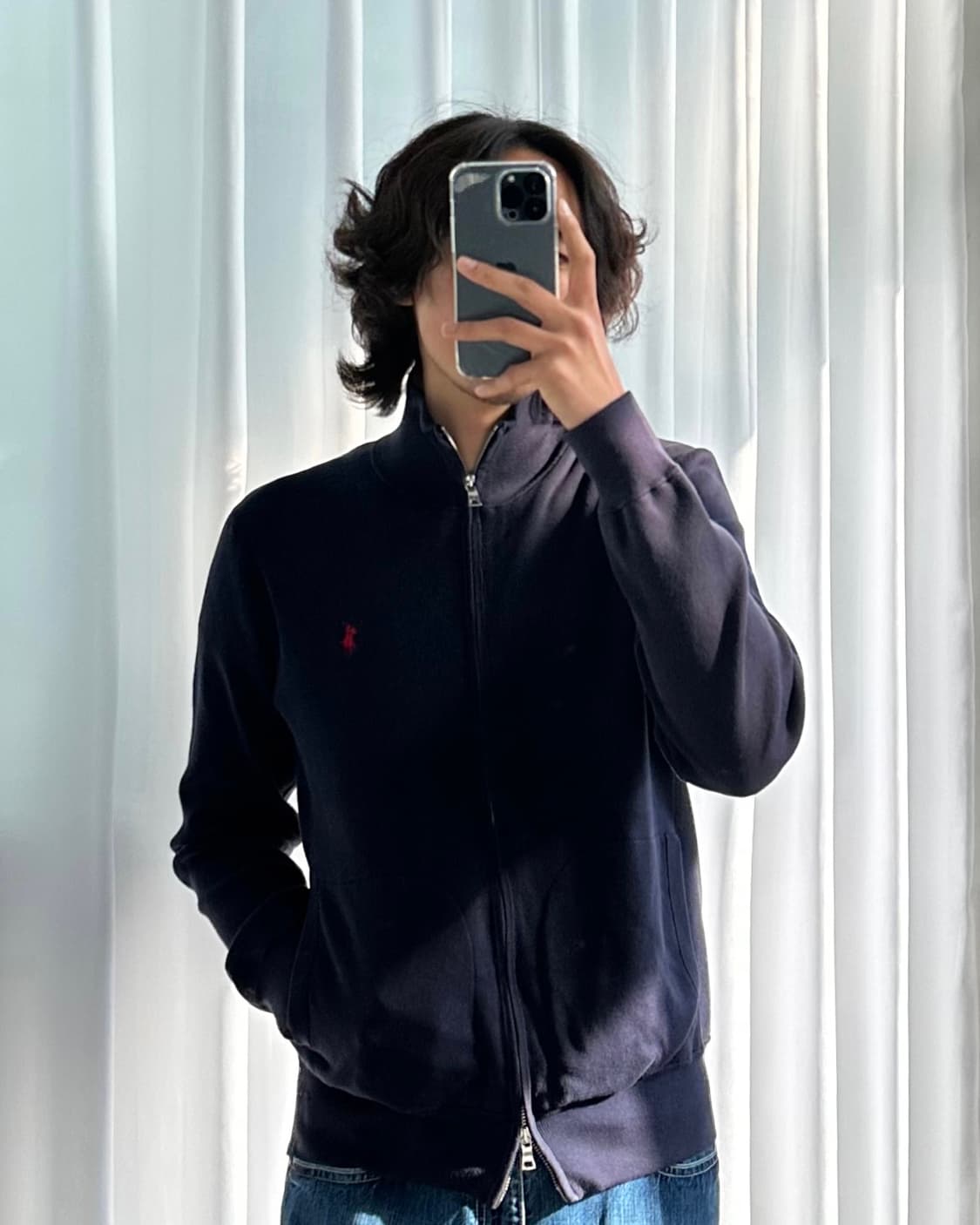 [L]폴로 랄프로렌 투웨이 니트 집업 navy 상품이미지2