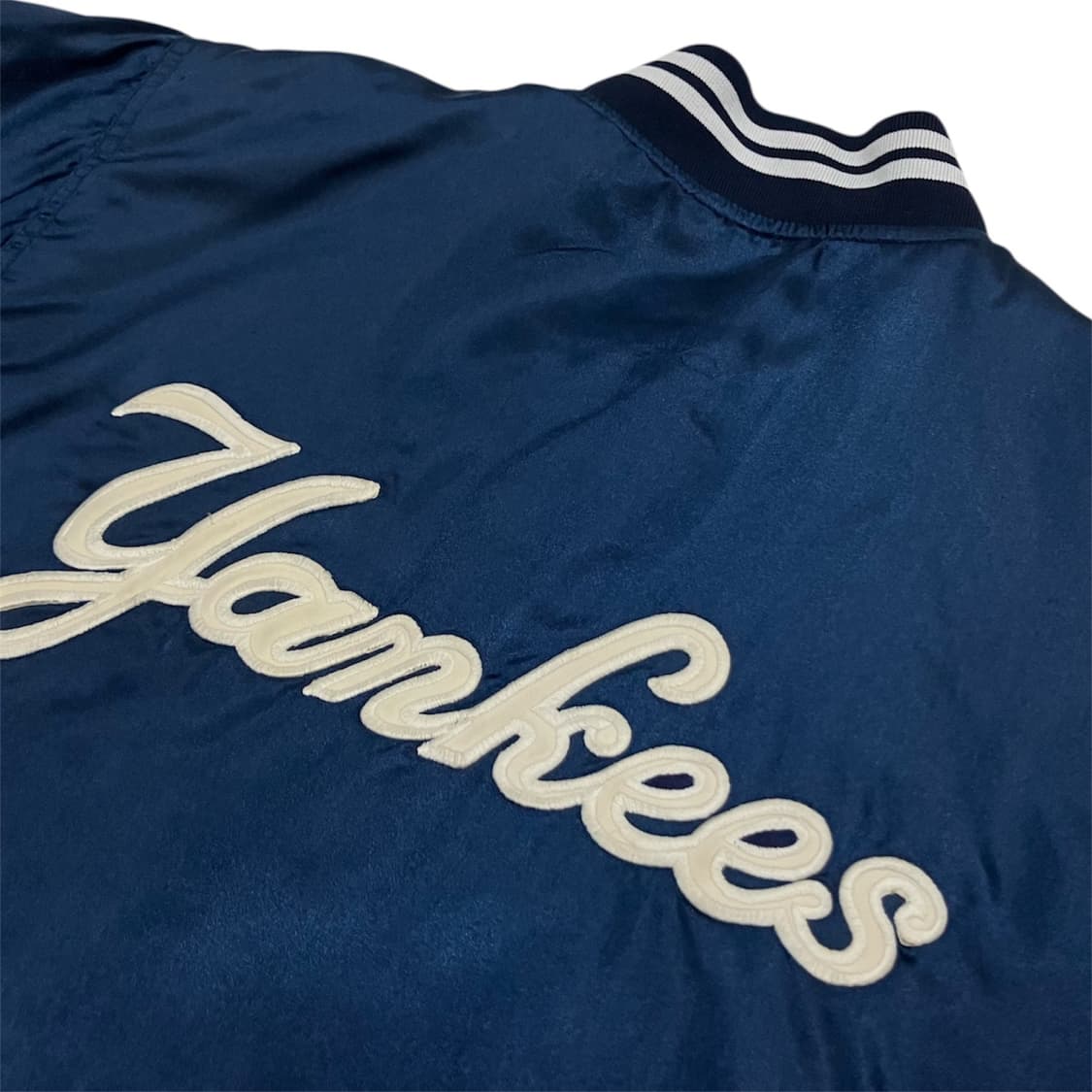 MLB 뉴욕 양키스 새틴 스타디움 봄버 자켓 XS 상품이미지1