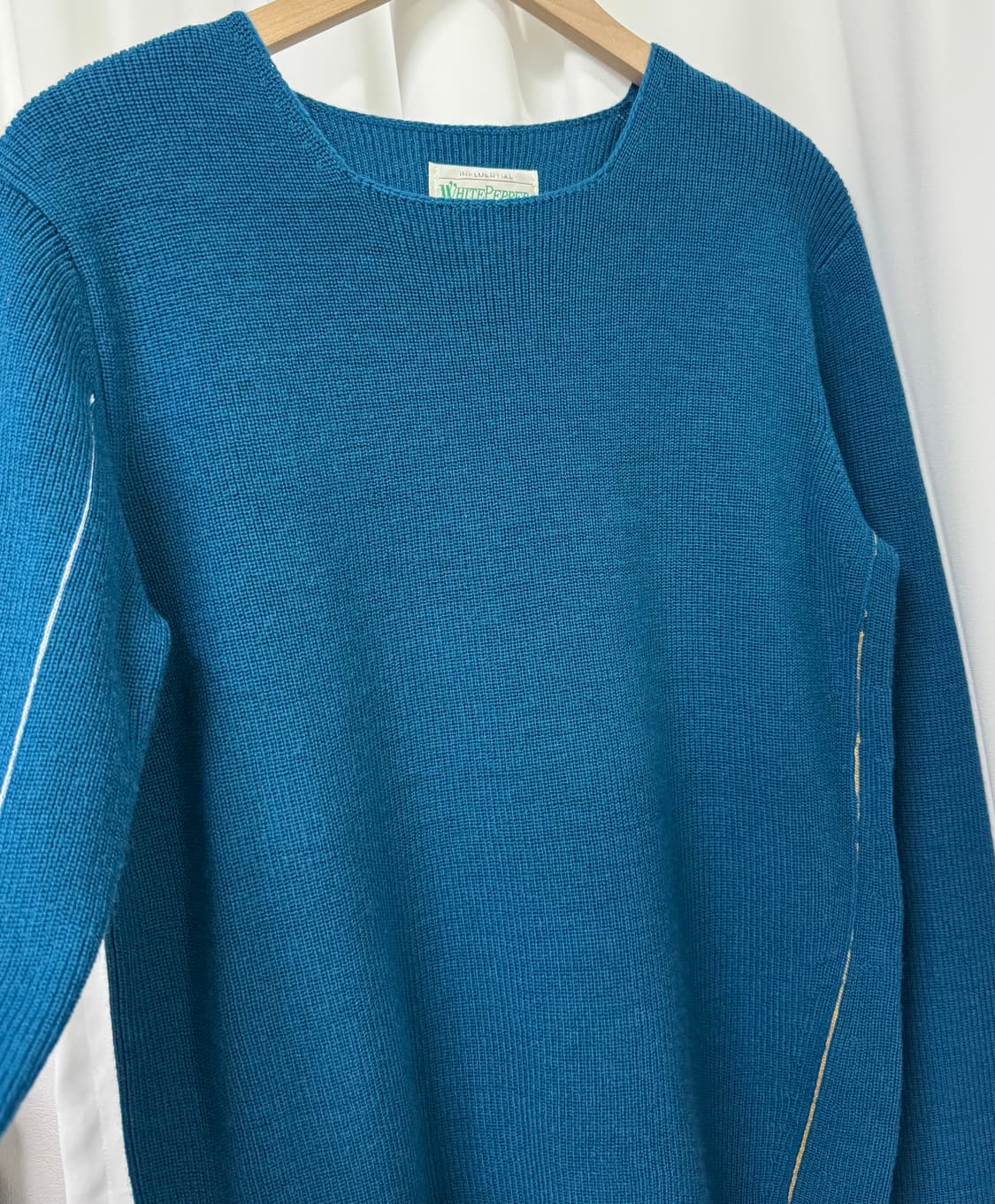 [새상품] 화이트페퍼 청록색 니트 상품이미지4