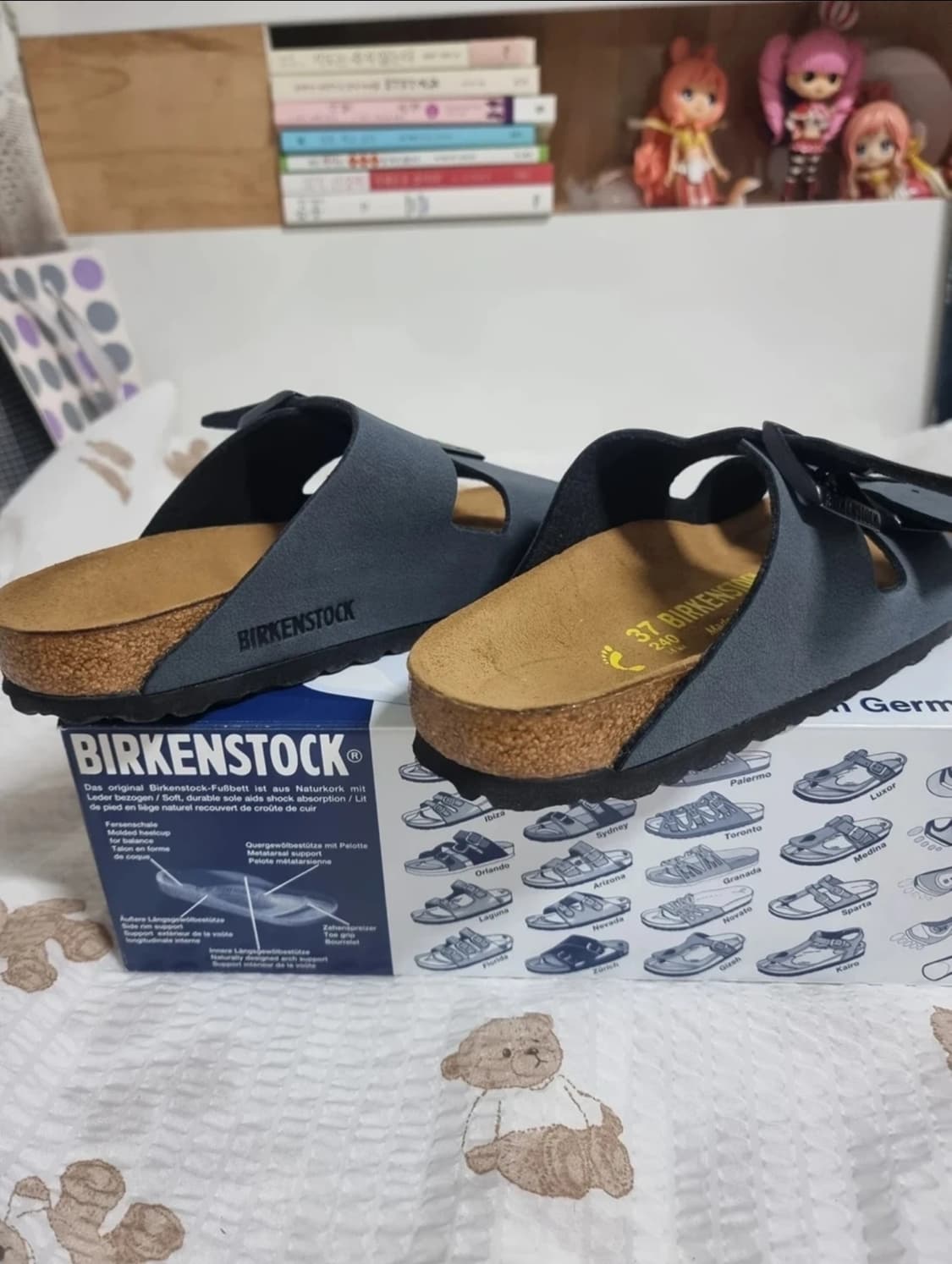 버켄스탁 아리조나 바잘트 연탄색 240 내로우(좁은발볼) 새제품 상품이미지4