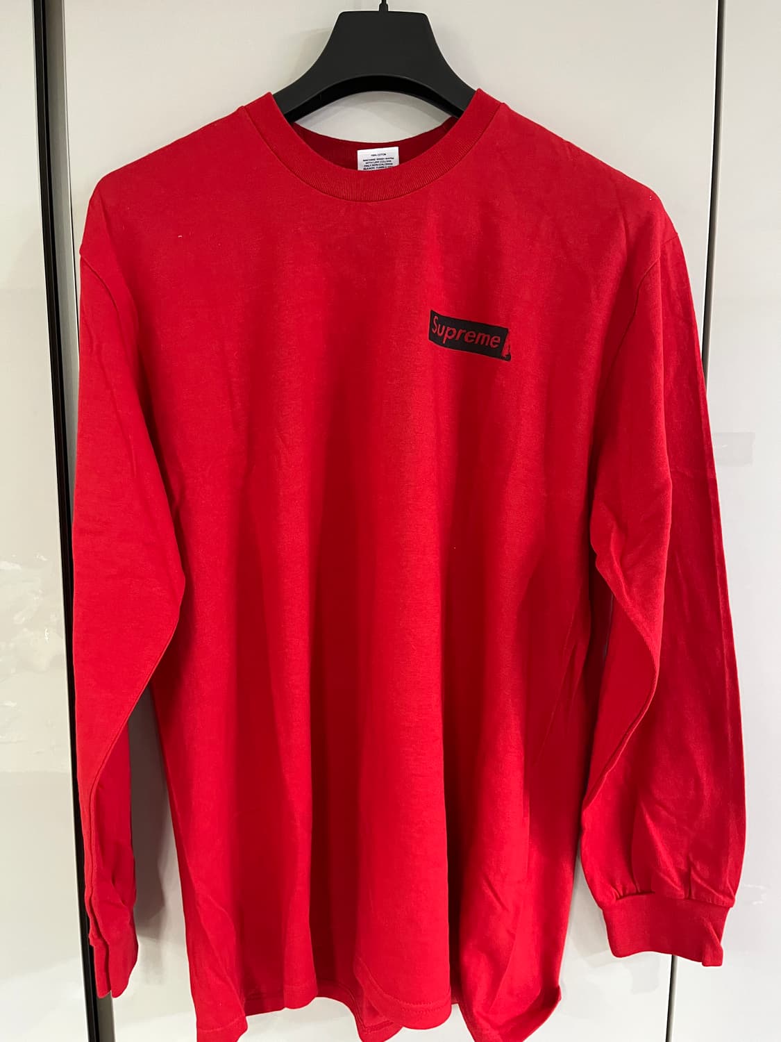 슈프림 롱슬리브 레드 L 상품이미지1