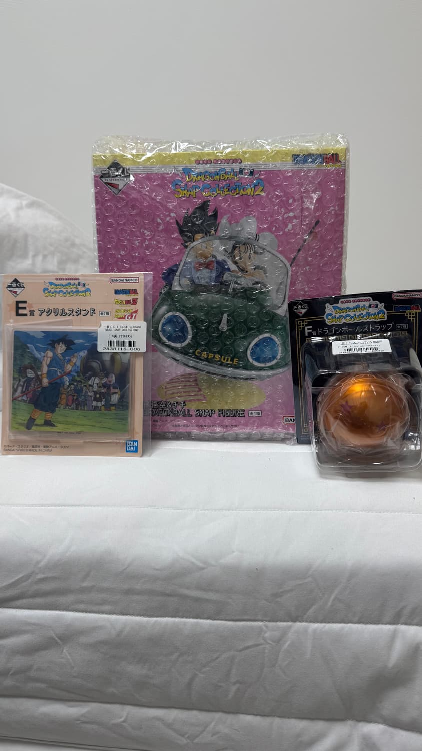 미개봉) 드래곤볼 스냅2 a+e(아크릴)+f(2성구)일괄 상품이미지1