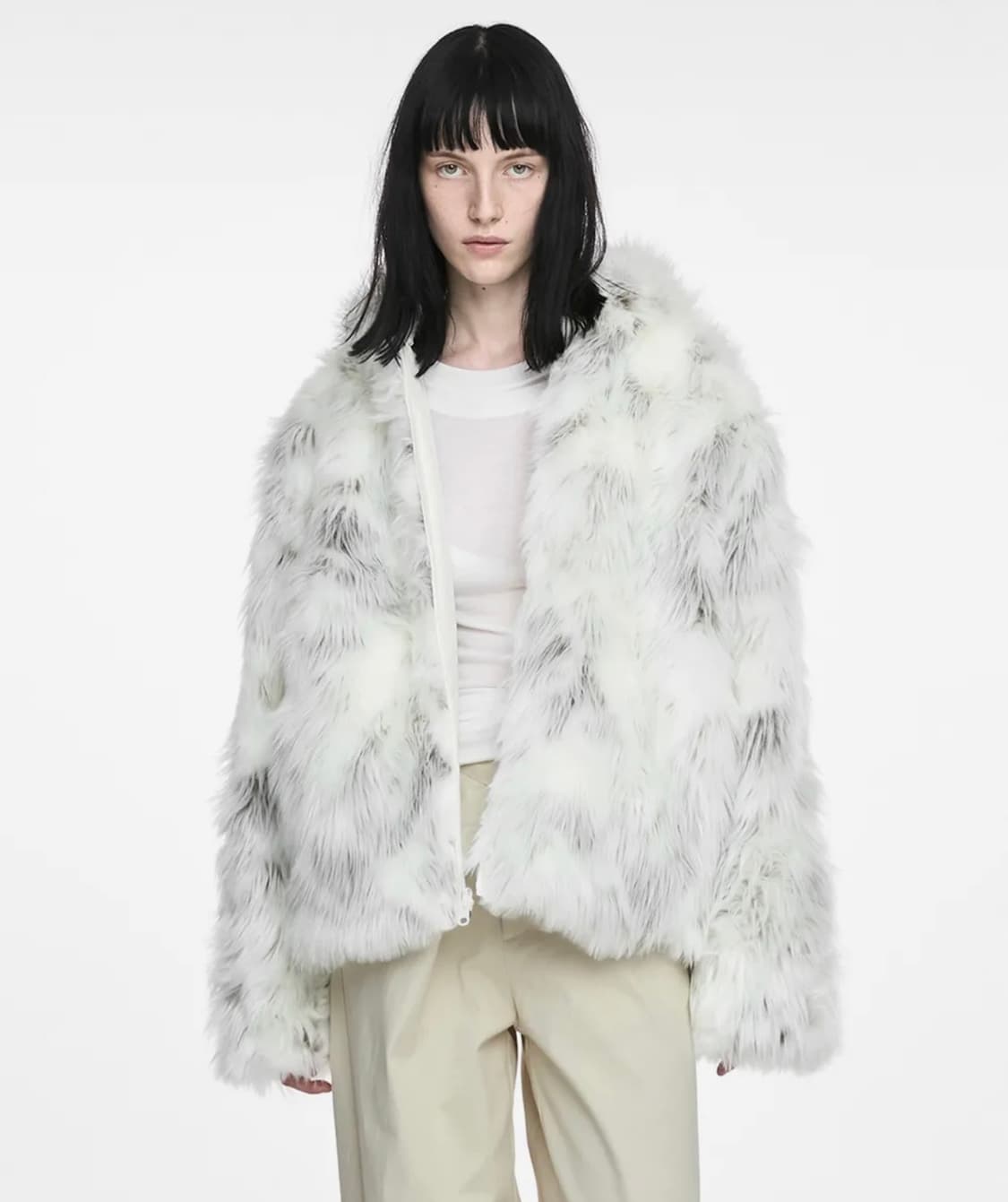 나체 NACHE 리버시블 후디 퍼 자켓 크림 1 상품이미지1