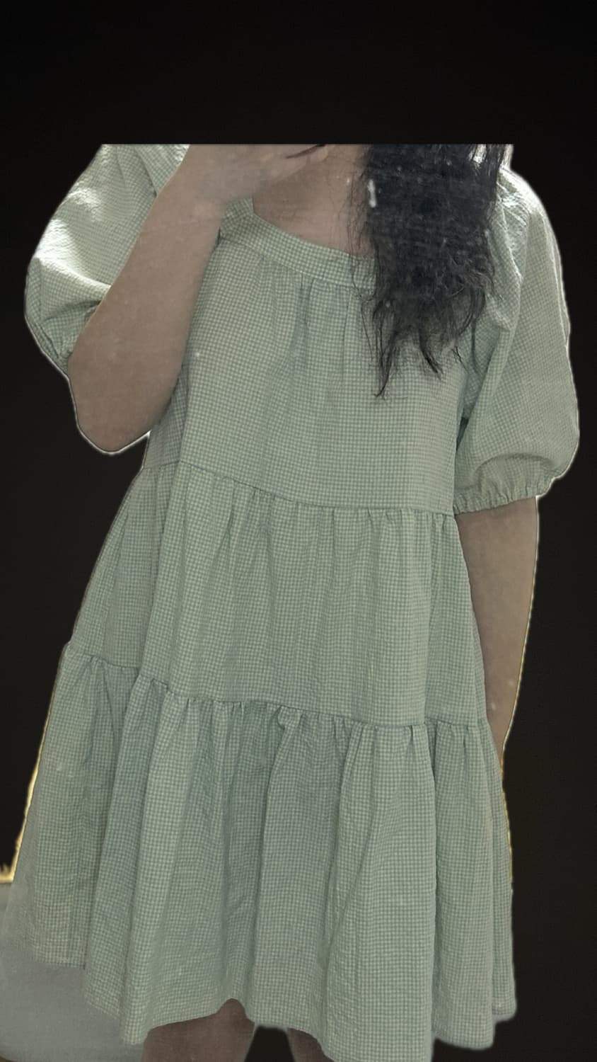 빈티지 체크 원피스 상품이미지1