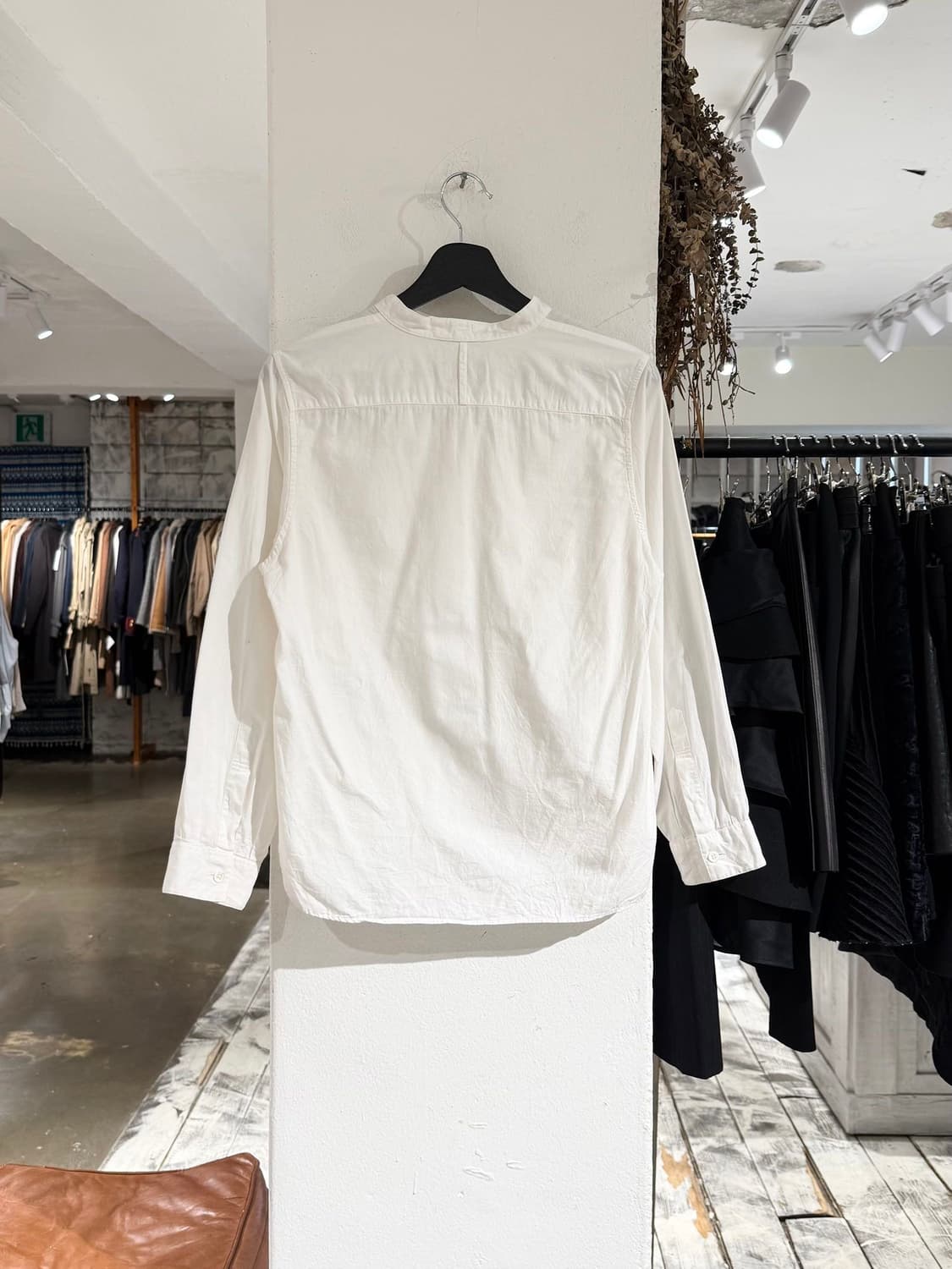 마가렛 호웰 화이트 헨리넥 코튼 셔츠 상품이미지6