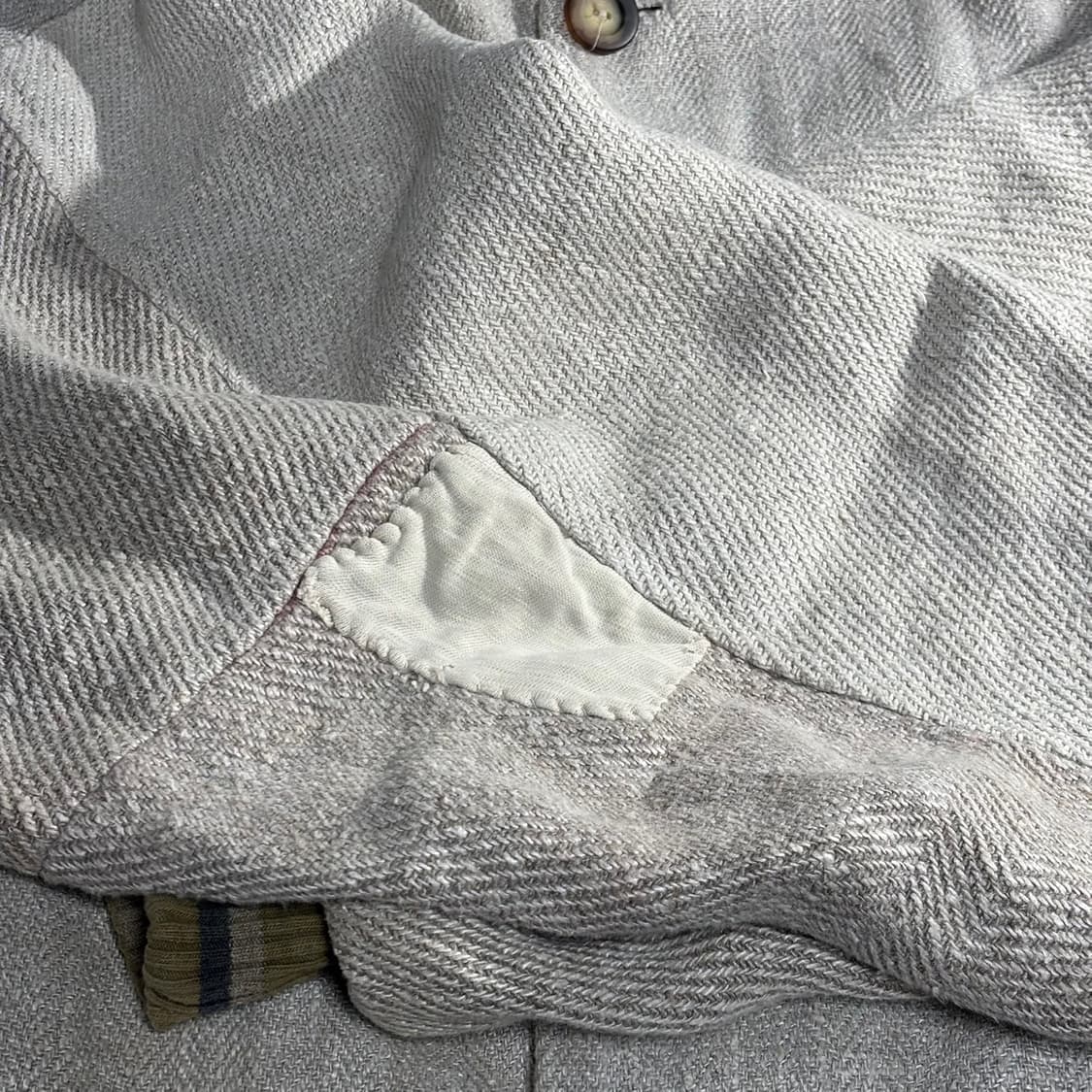 os) polyhedron 폴리헤드론 디스트레스드 오버 사이즈 봄버 자켓 상품이미지3