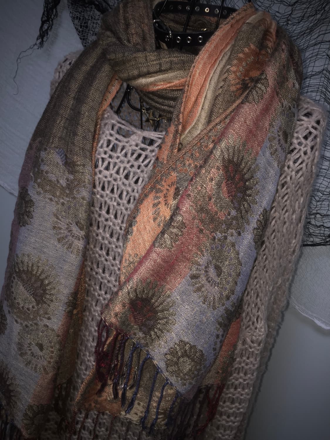 (1+1) indian hippie grunge detail scarf  상품이미지5