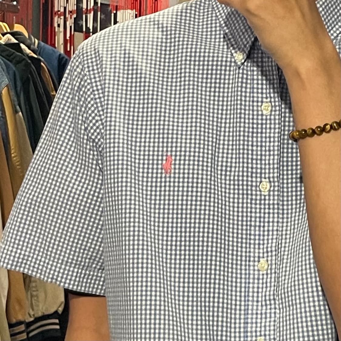 [IM] polo 폴로 체크 블루 반팔셔츠 상품이미지5