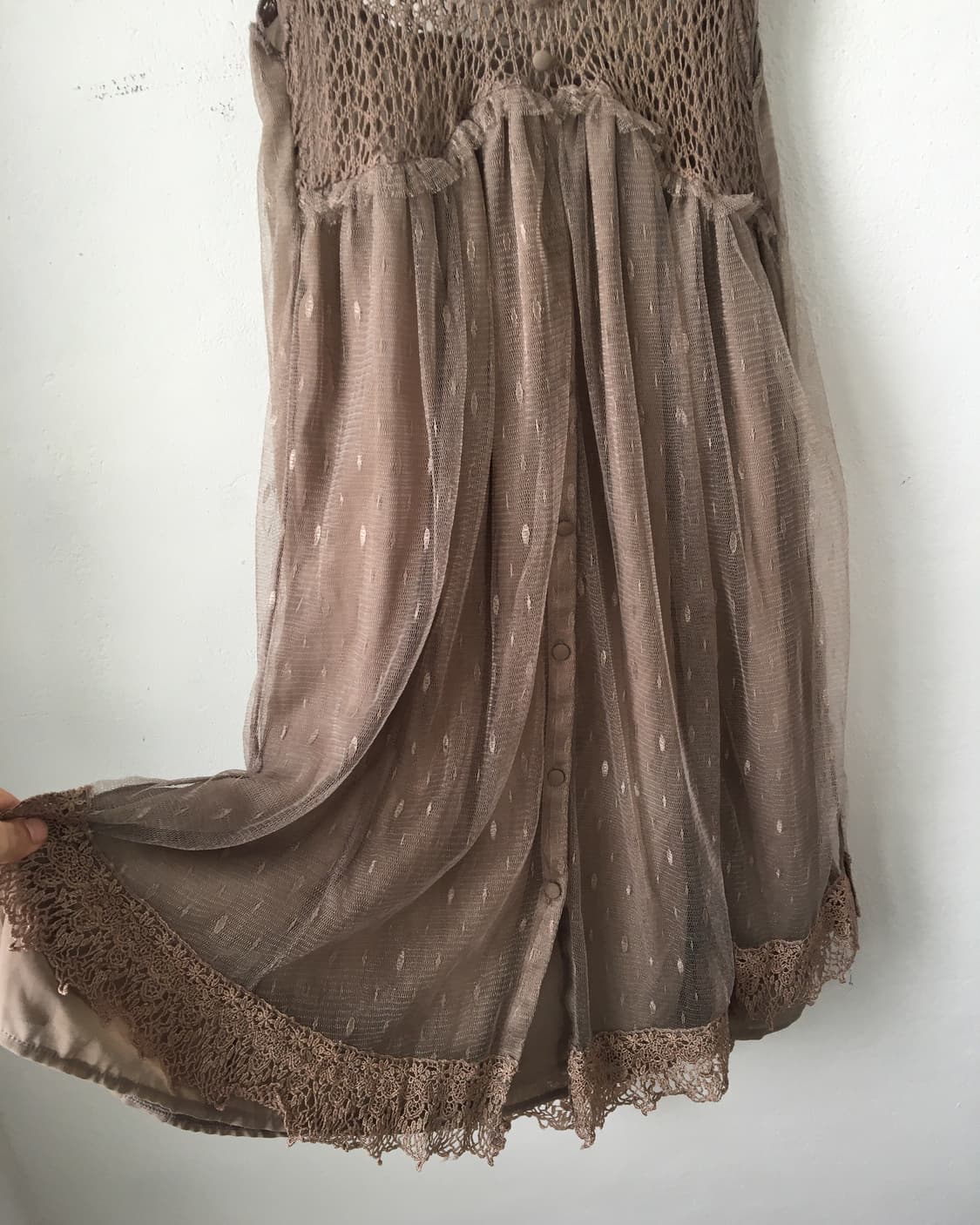 Sha layered crochet onepiece 상품이미지4