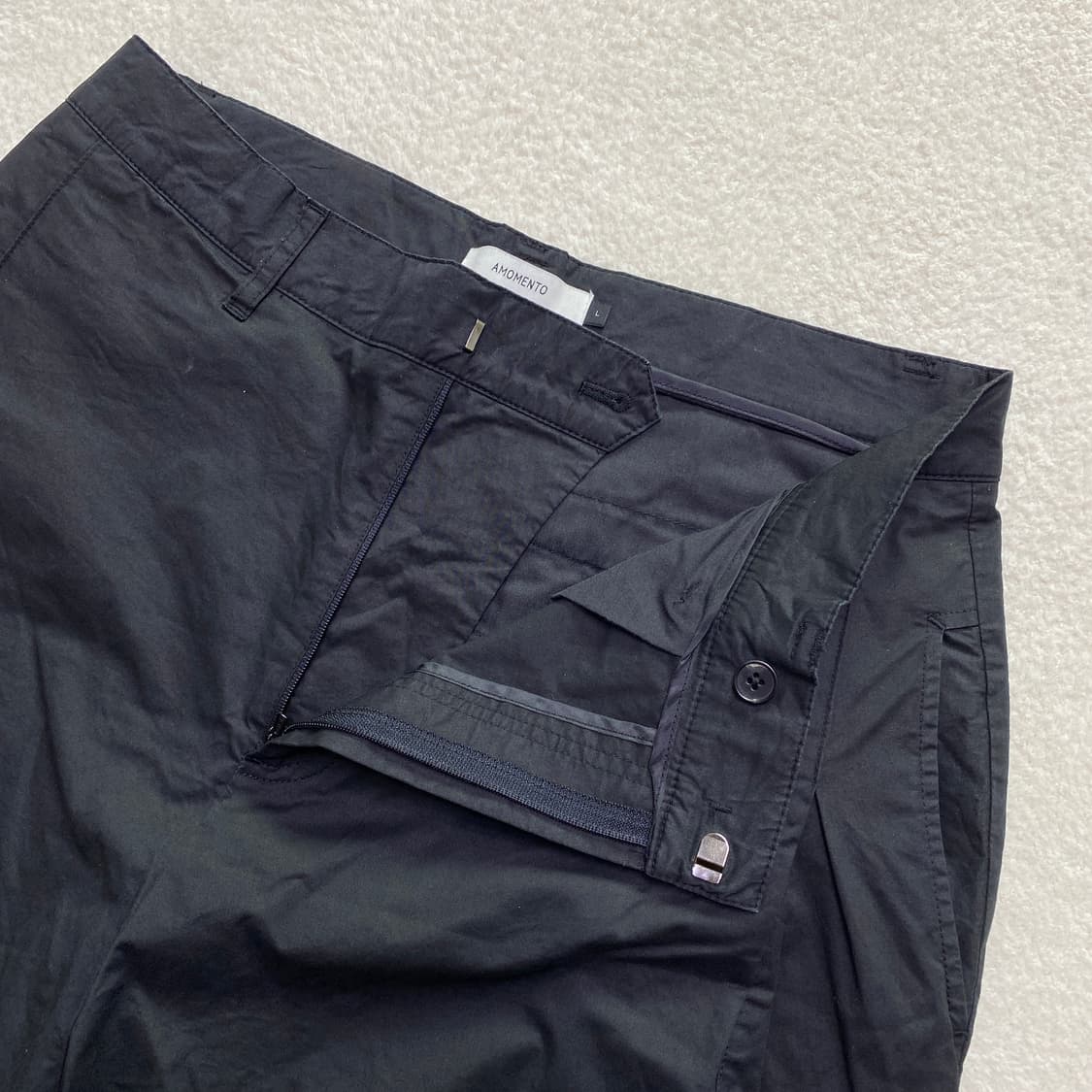 AMOMENTO 아모멘토 스냅 가르송팬츠 블랙 L 상품이미지2