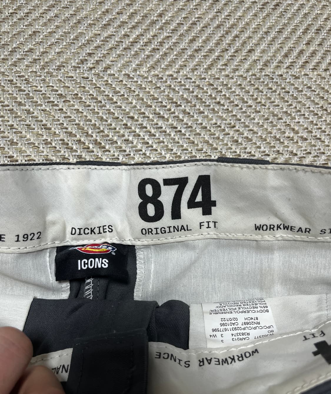 공용 디키즈 874 오리지날 워크웨어 코튼 와이드팬츠 29 상품이미지7