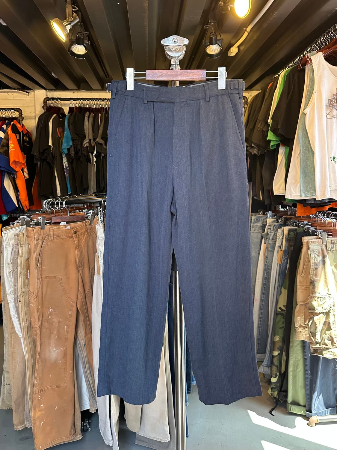 Old 영국군 British RAF 밀리터리 원턱 드레스 슬랙스 팬츠 상품이미지1