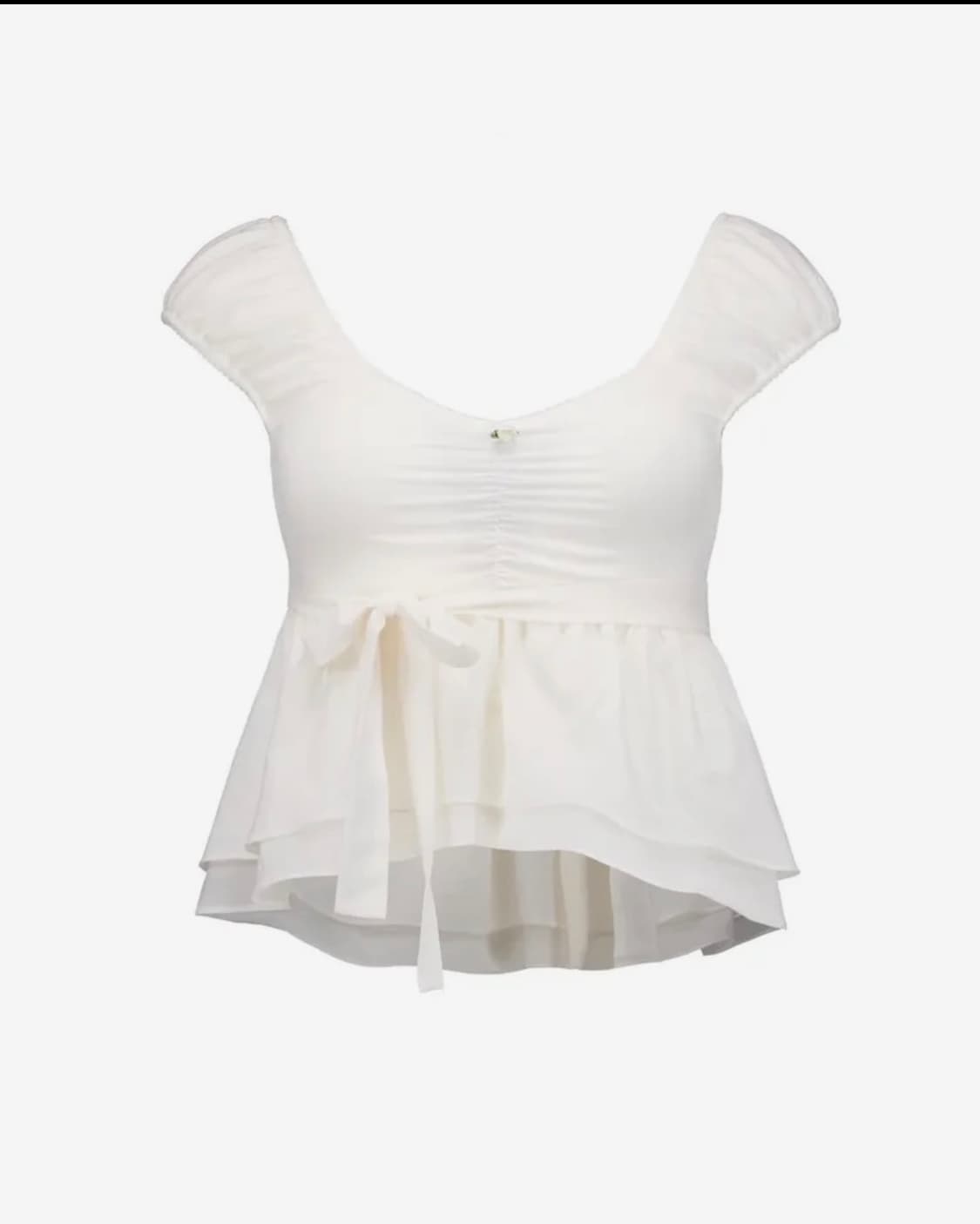 포어링 Dream girl blouse (white)+You see-t 상품이미지1
