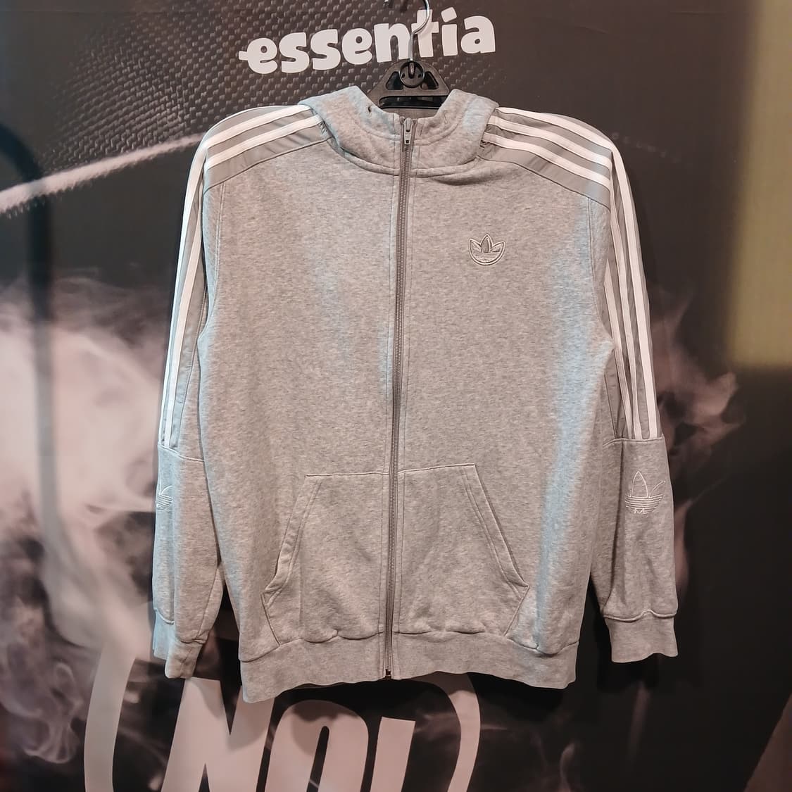 아디다스 파이어버드 회색 트랙 후드집업 상품이미지1