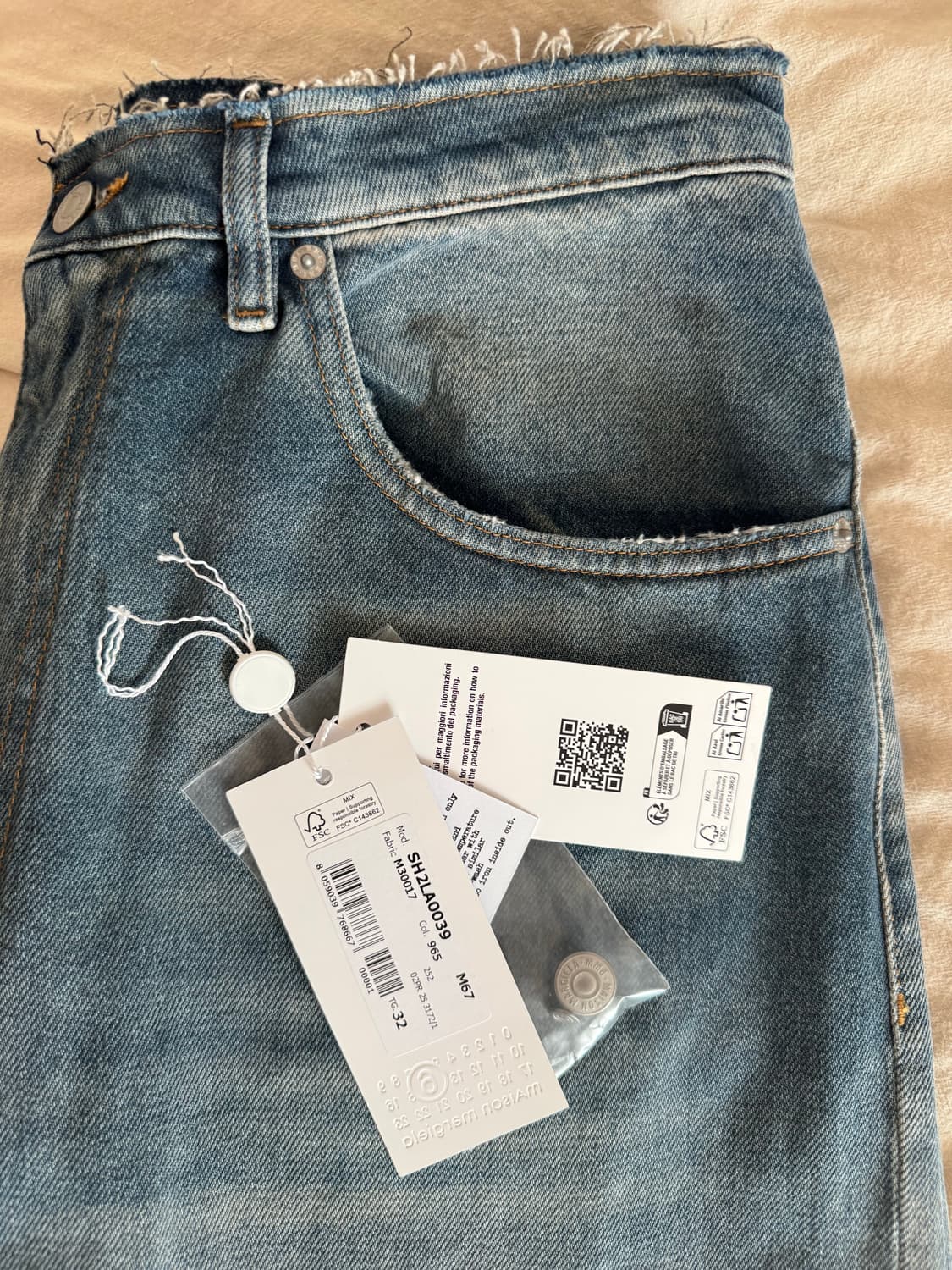 메종 마르지엘라 MM6 25FW 프린지 와이드 데님 (미착용 새상품) 상품이미지9