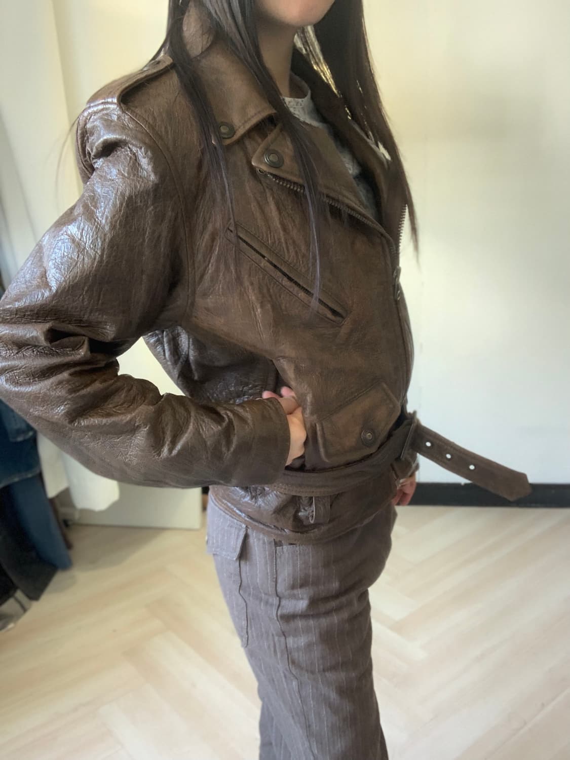 [3rd. Avion] sheepskin leather jacket 상품이미지3