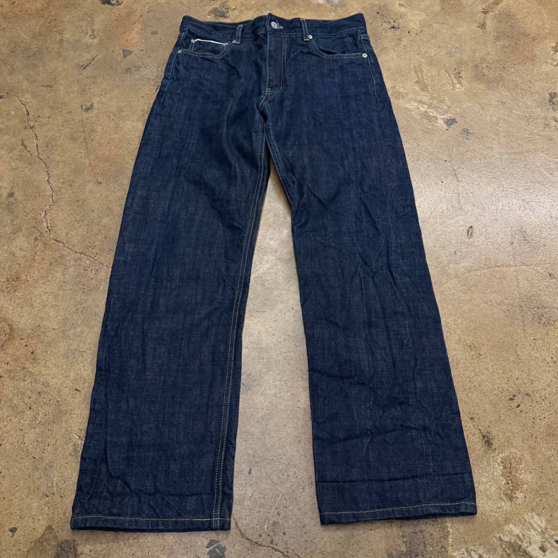 [정품/M] 유니폼 브릿지 진청 데님 청바지 b17 상품이미지2