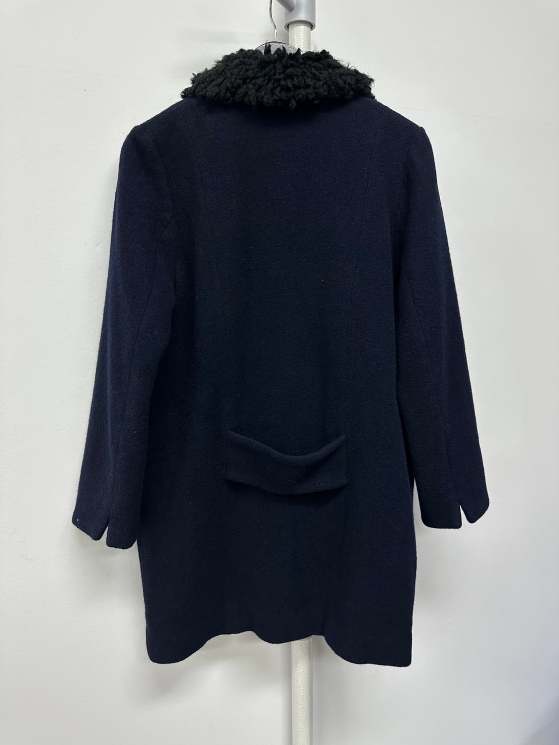 프레드페리 보아퍼 카라 울 앙고라 코트 상품이미지6