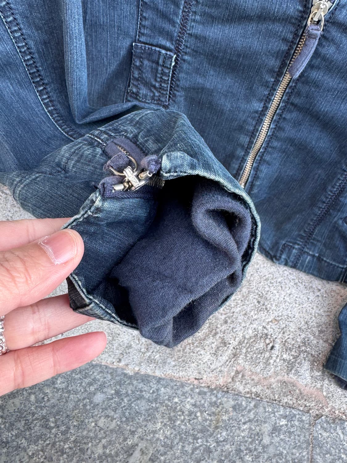 막스앤코 지퍼 디테일 데님자켓  상품이미지5