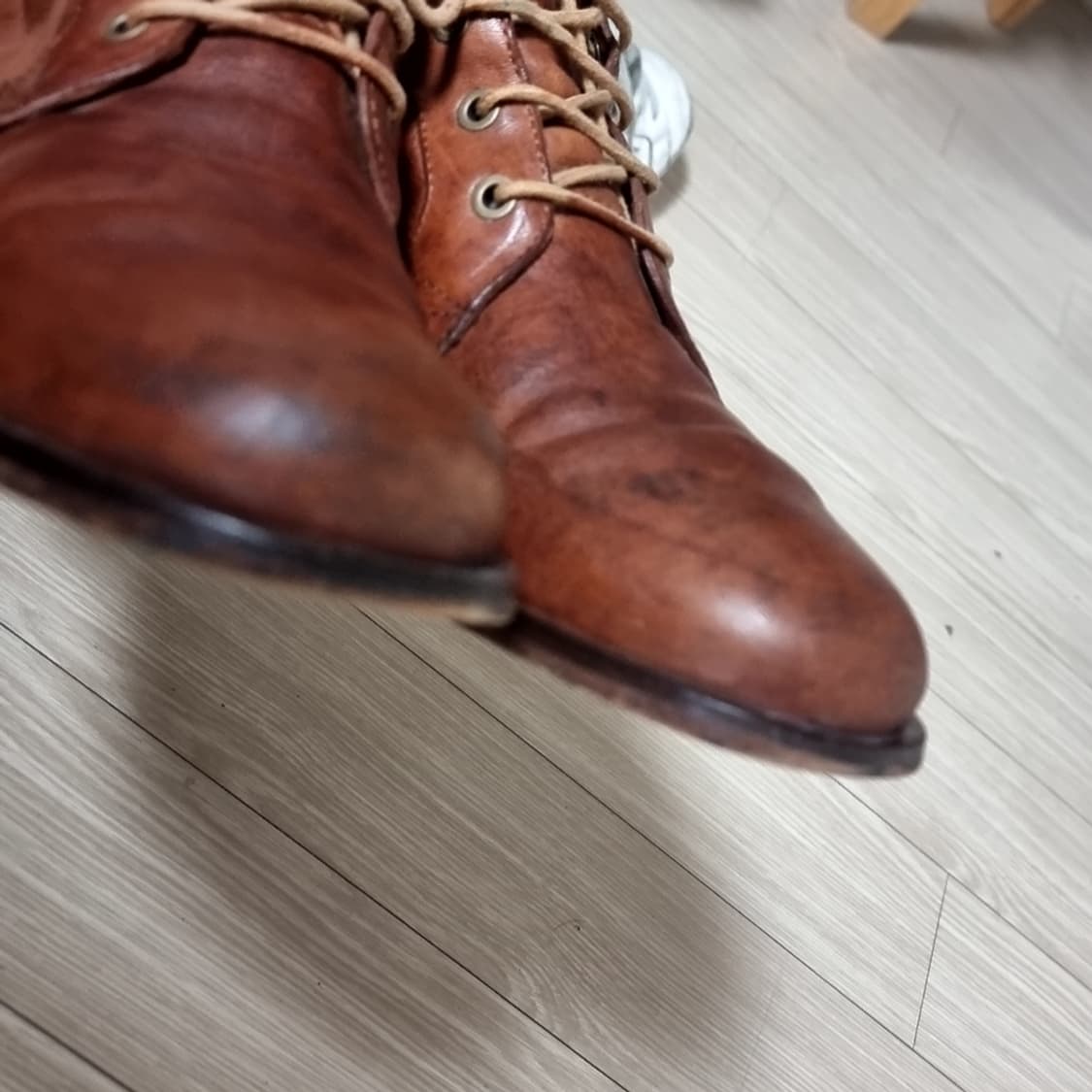 스페인제 캠퍼 빈티지 브라운 가죽 워커 부츠(270) 상품이미지7