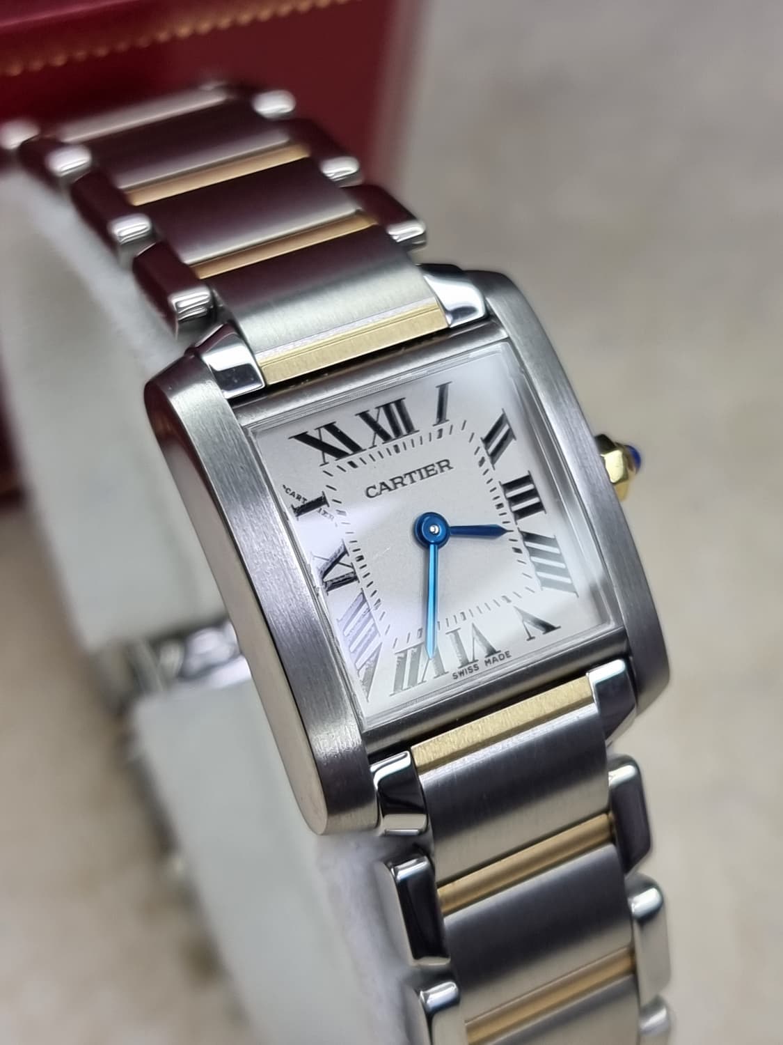 까르띠에 탱크 프랑세즈 18K 콤비 S 쿼츠 여성시계 06년 상품이미지1