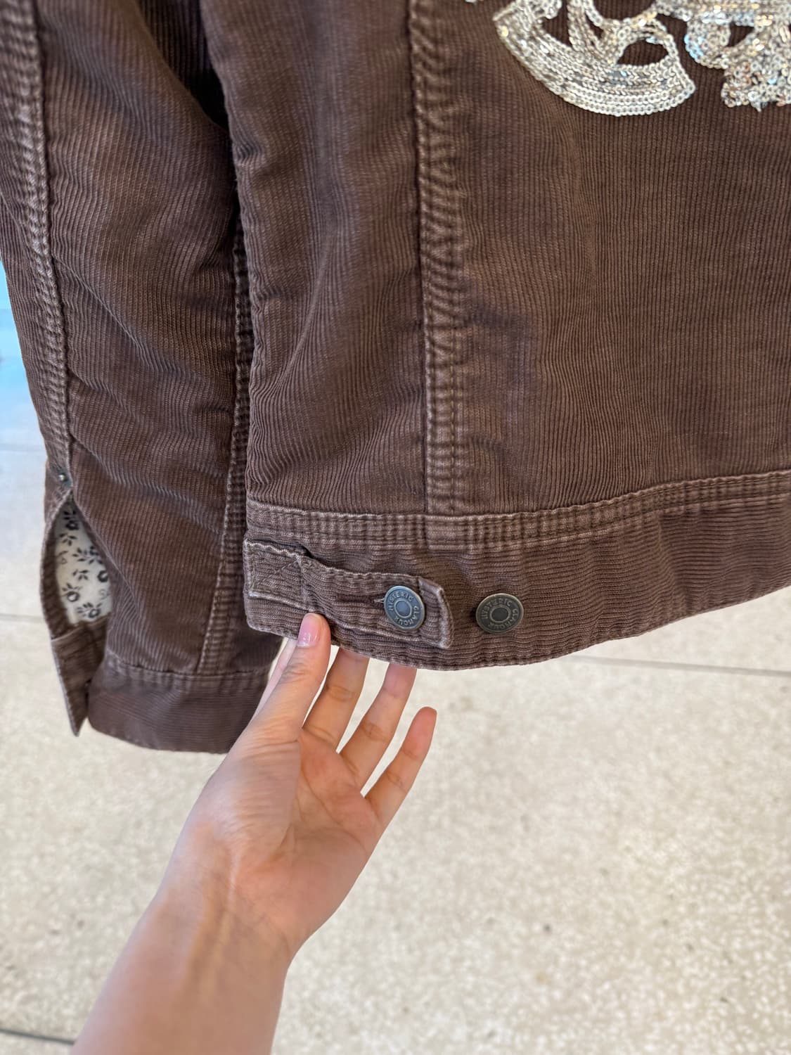 Hysteric Glamour brown coduroy jacket 상품이미지3