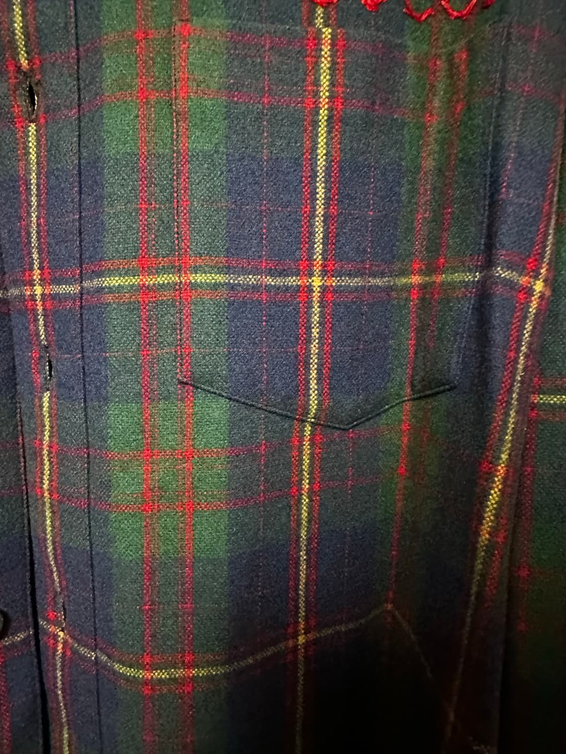 구찌 남성 플란넬 타탄 체크 셔츠 50 (새상품) 상품이미지5