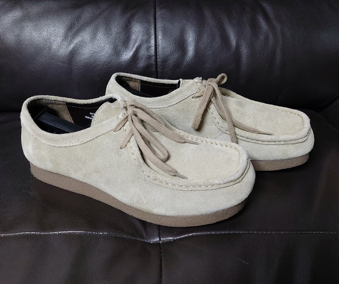 GU 리얼 레더 모카신 슈즈 베이지 (260mm)

 상품이미지2