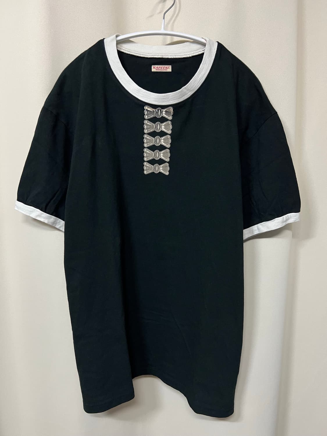 캐피탈 20 저지 링거 티셔츠 버터플라이 콘초 Pt 블랙 4 상품이미지2