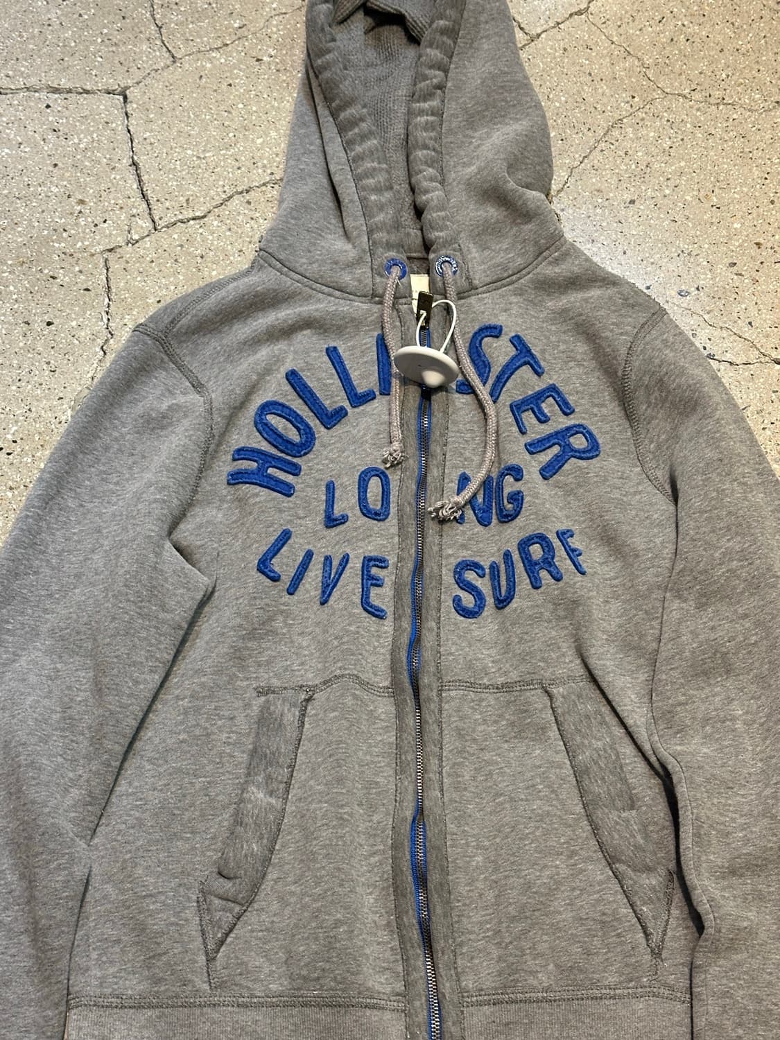 홀리스터 그레이 후드집업 상품이미지4