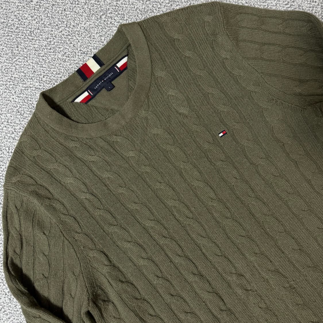 타미힐피거 꽈배기 니트 울캐시미어 상품이미지2