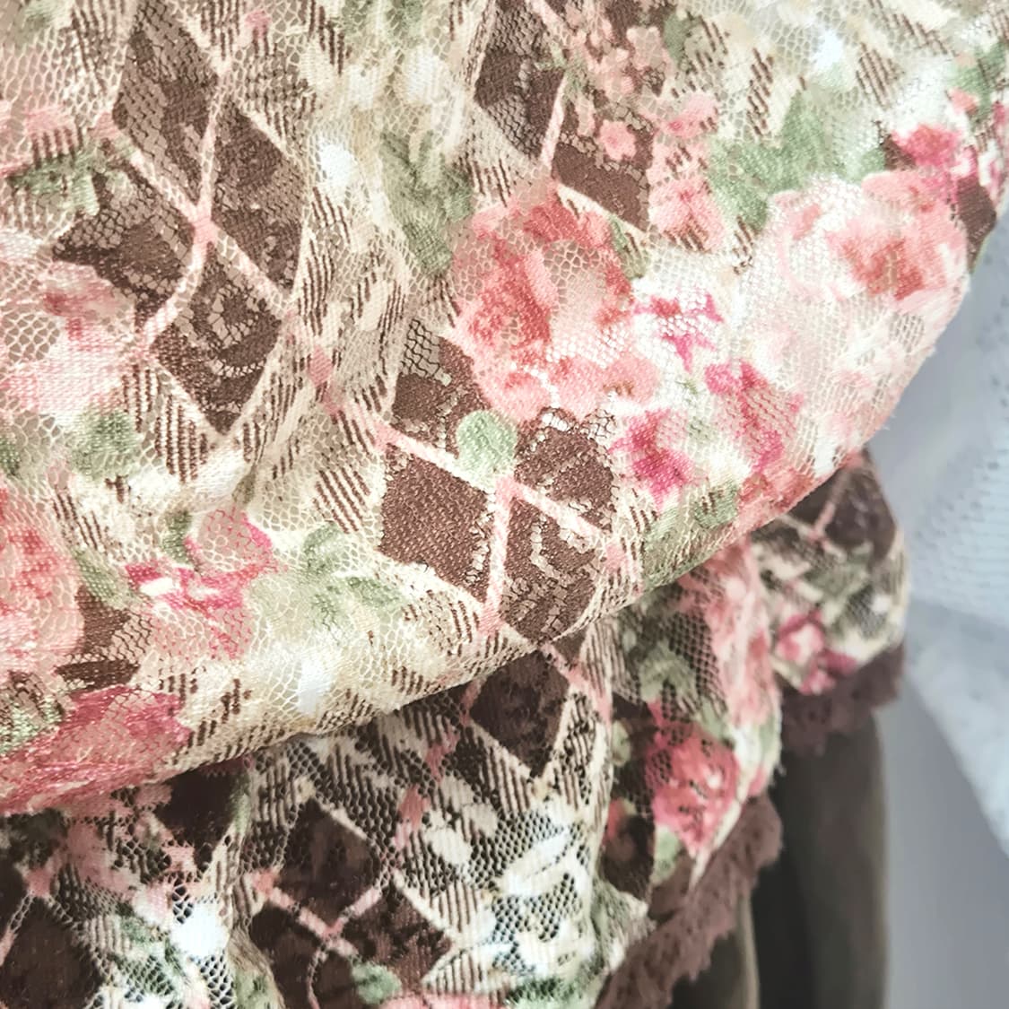 고전 리즈리사 플로럴 라떼갸루 히메카지 블라우스 히메갸루 핀터깔 모리걸 상품이미지4