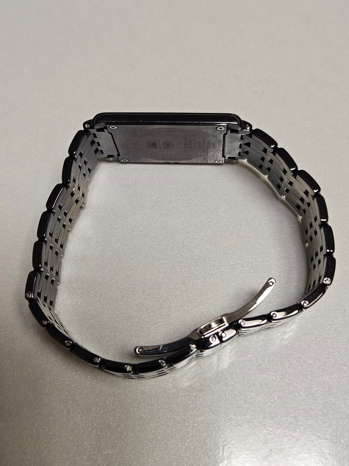 씨티즌 에코드라이브 사각 블랙 메탈 시계 상품이미지5