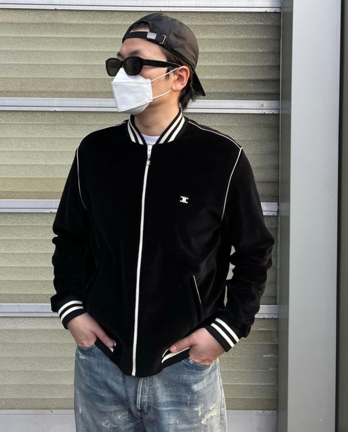 셀린느 벨벳 집업 블랙 XL 상품이미지9