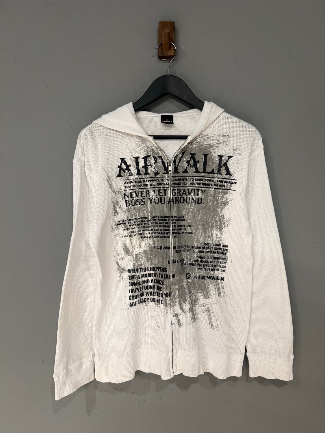 Airwalk grunge printing hood zip-up 상품이미지5