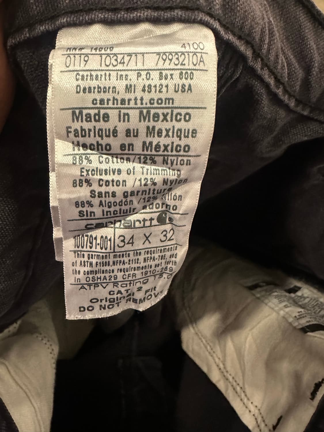 34)칼하트FR 싱글니 팬츠 상품이미지4