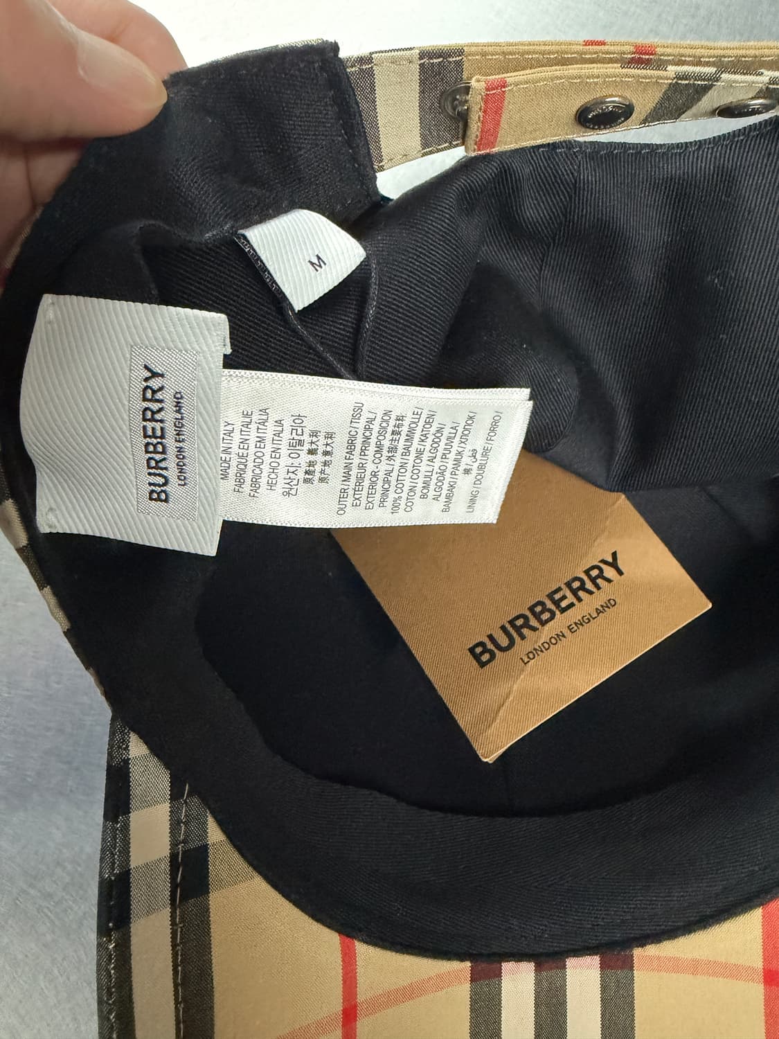 Burberry 버버리 모노그램 볼캡 모자 M 상품이미지3