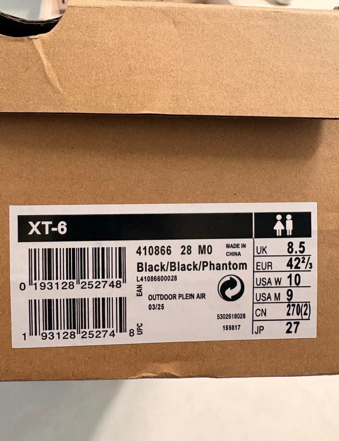 살로몬 xt-6 블랙 상품이미지1