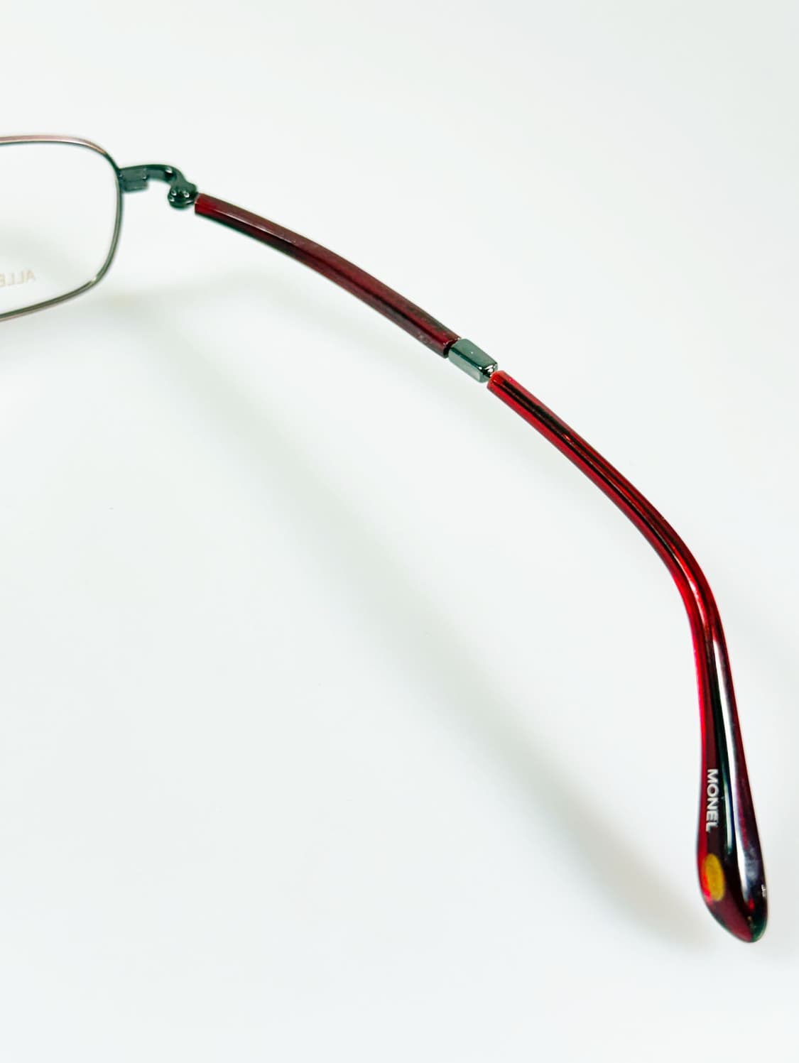 90s KALEIDO 슬림 스퀘어 메탈 프레임 빈티지 안경 상품이미지6