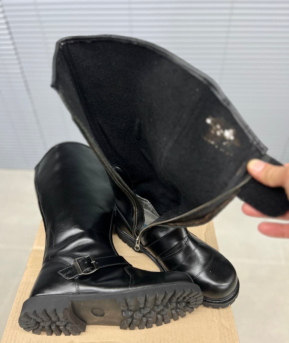 싸이카 라이더 가죽롱부츠 상품이미지9