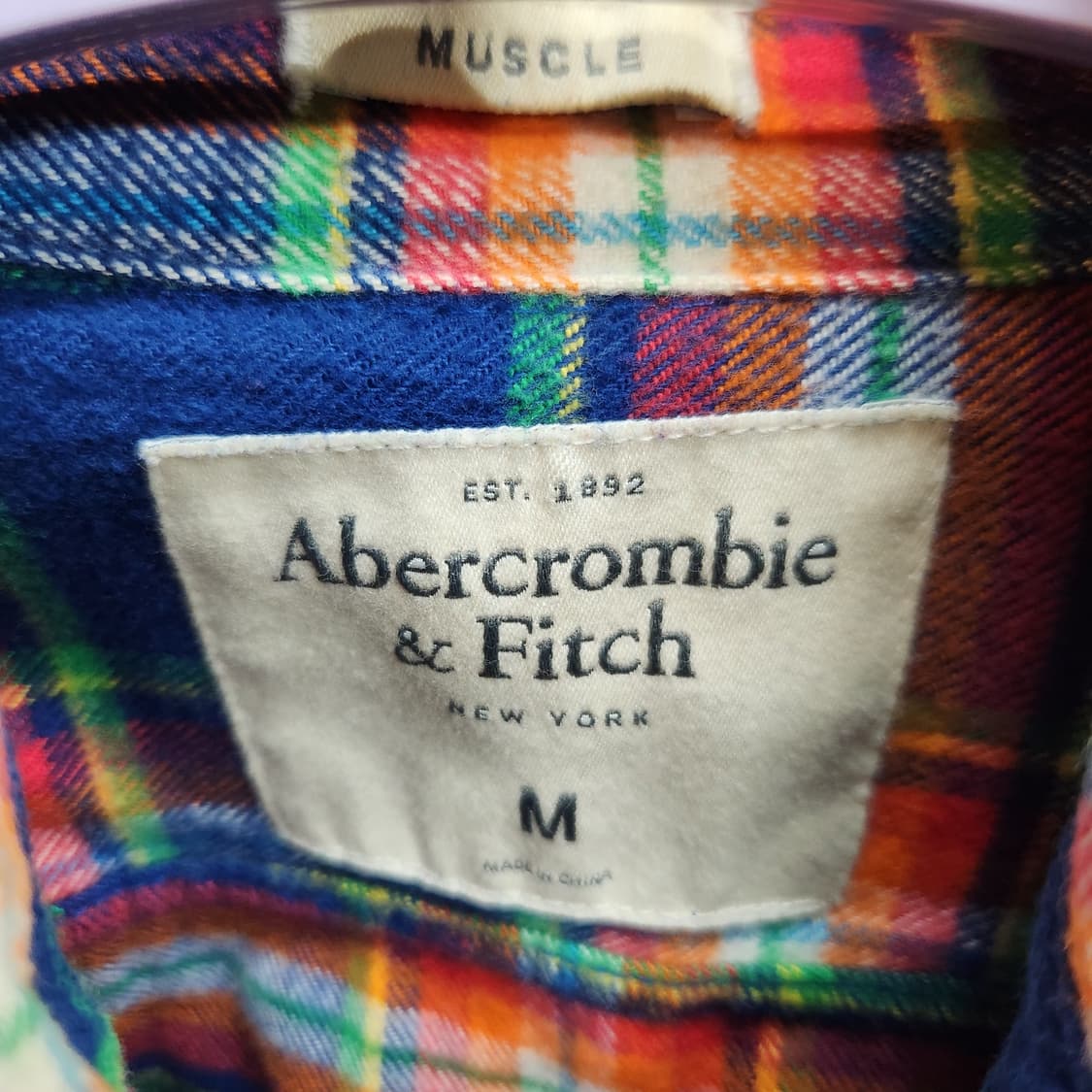 아베크롬비 웨스턴 플란넬 빈티지 체크 셔츠 M(L) 상품이미지6