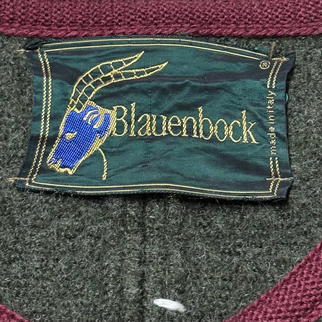 90s Blauenbock ITALY Boiled Wool Jacket 상품이미지8