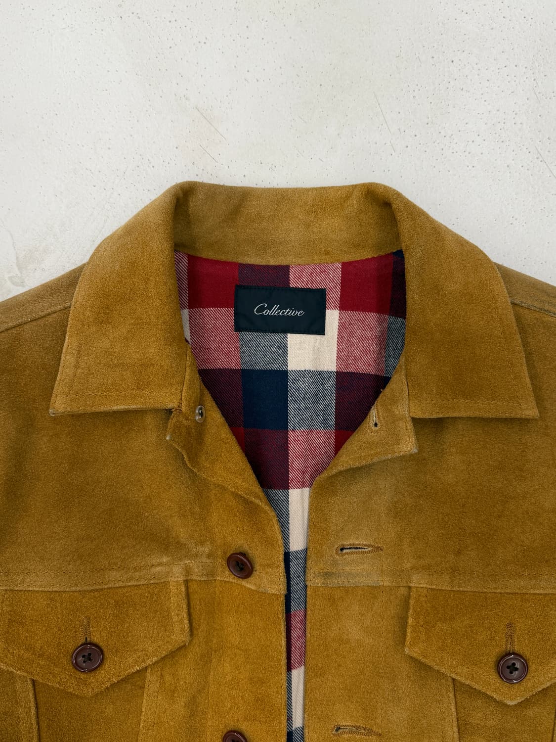Collective(콜렉티브) 천연 소가죽 스웨이드 자켓 상품이미지5