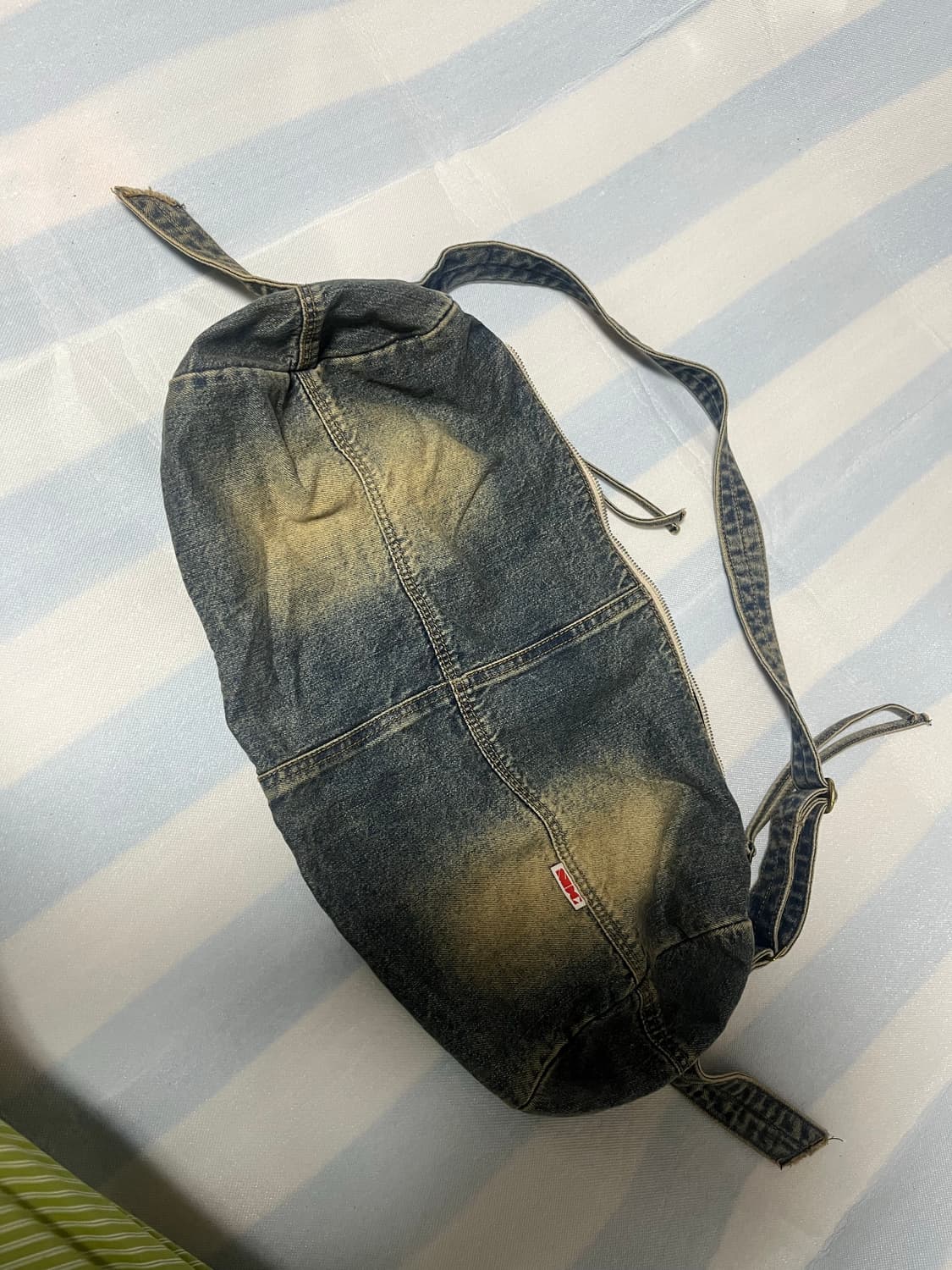 워시드 데님 더플백 빈티지 틴트 상품이미지4