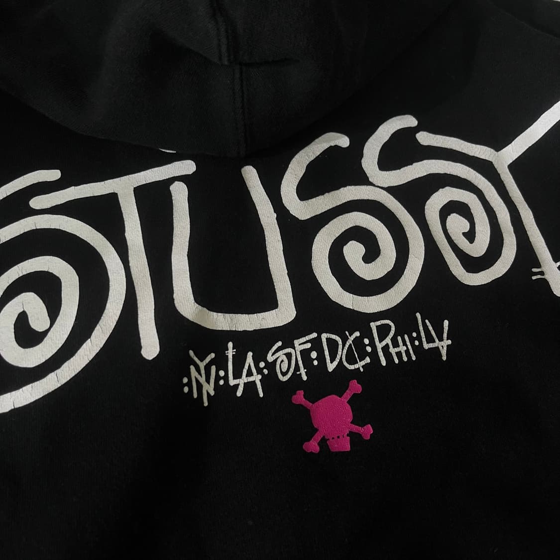 [Stussy] 00's 스투시 스컬 후드티셔츠 상품이미지6