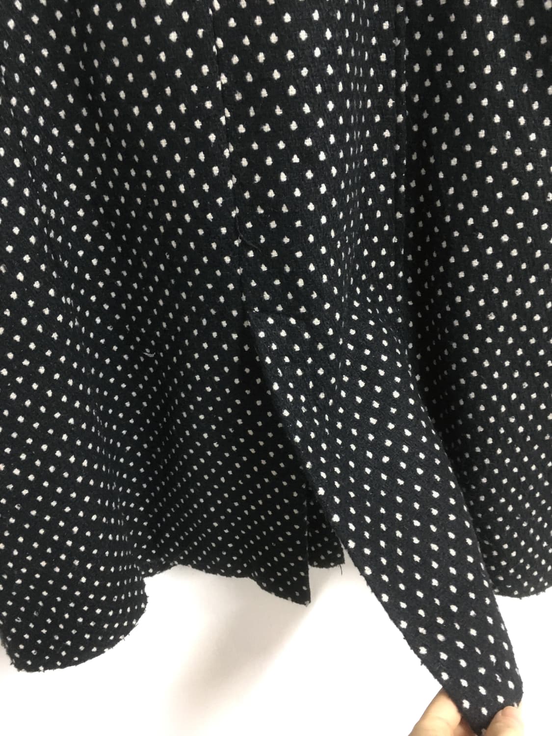 도트 카라 코트 상품이미지8