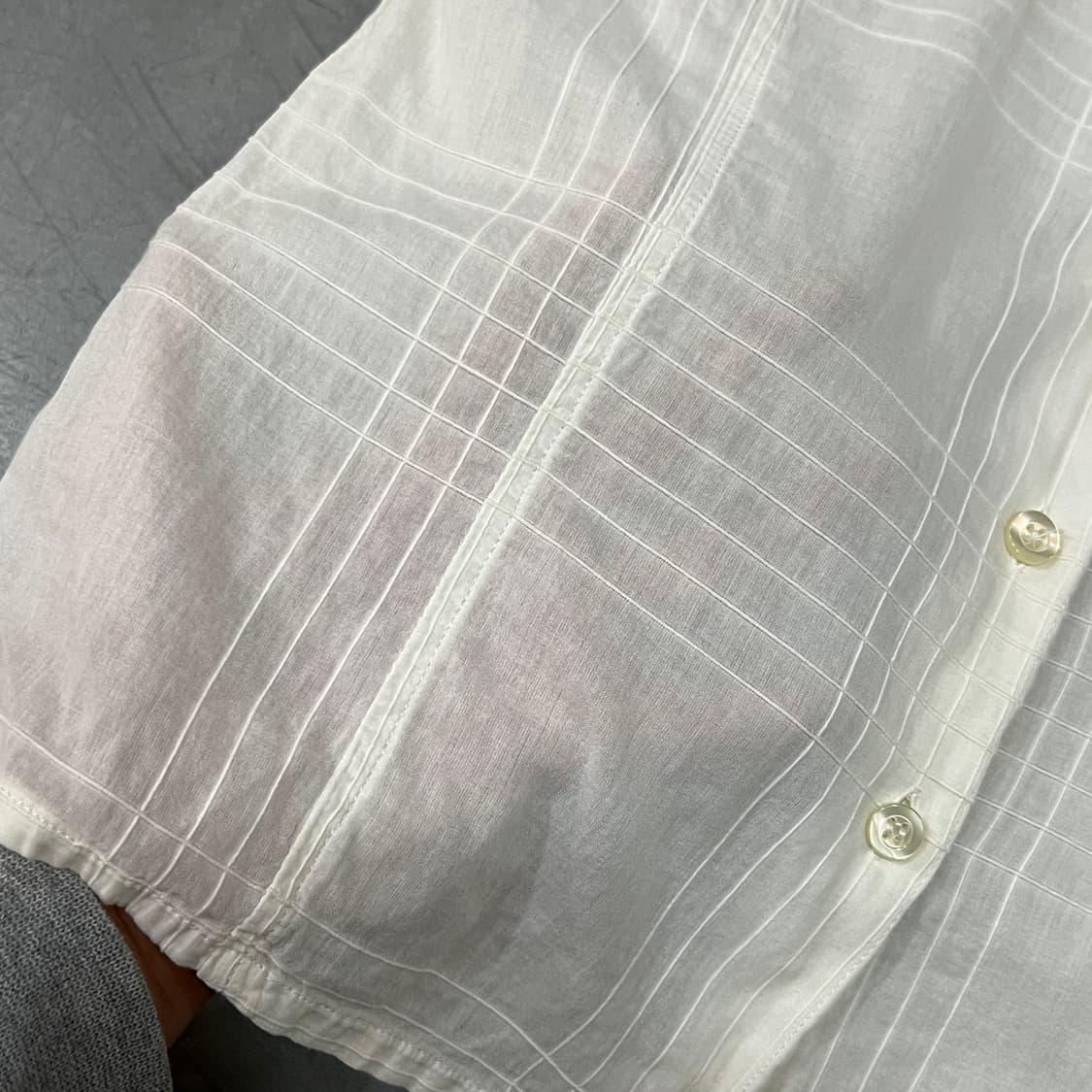  아르마니 진스 체크 하프 셔츠 y16108 상품이미지4