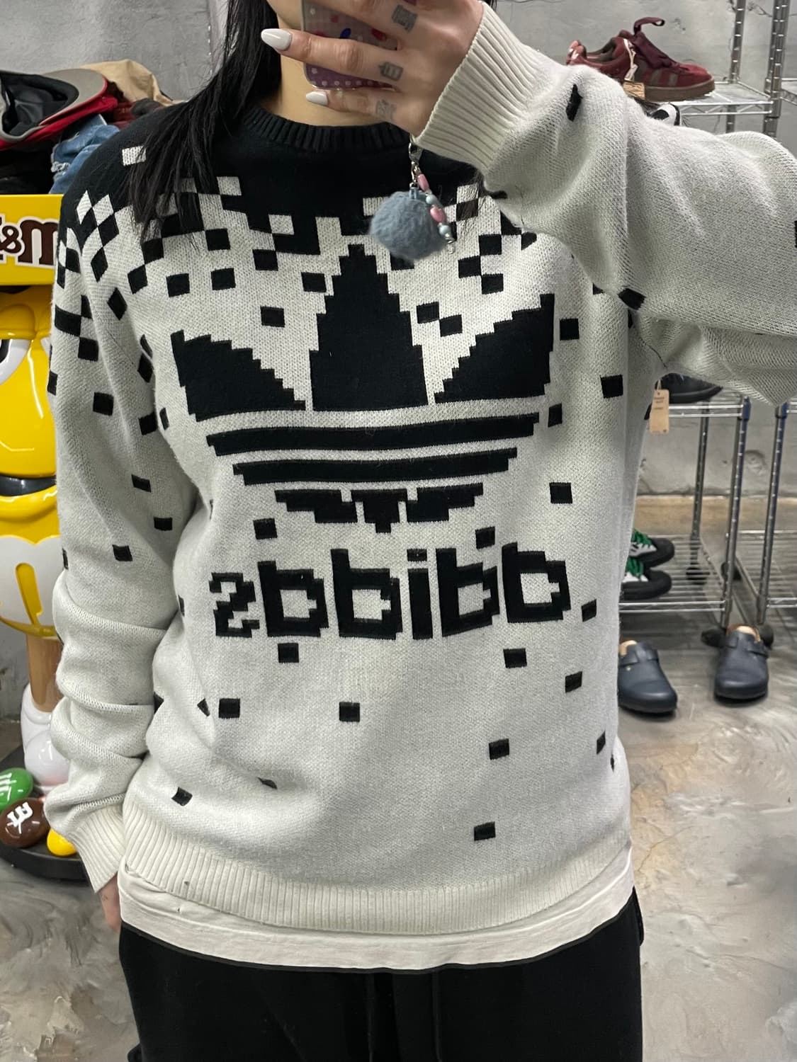 아디다스 X 제레미스캇 픽셀 니트 상품이미지6