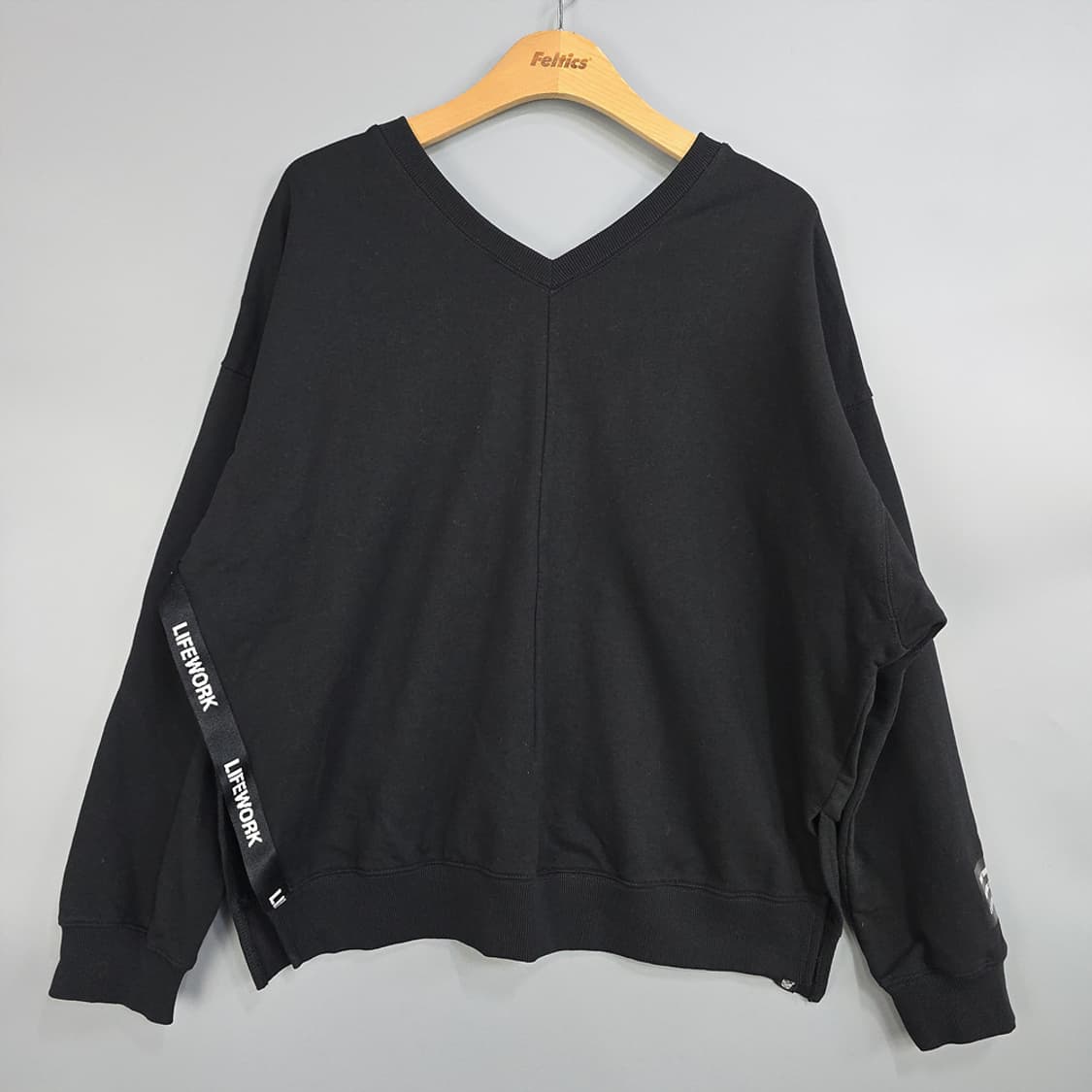 라이프워크 스프레이 라독 V넥 맨투맨 FREE 상품이미지5