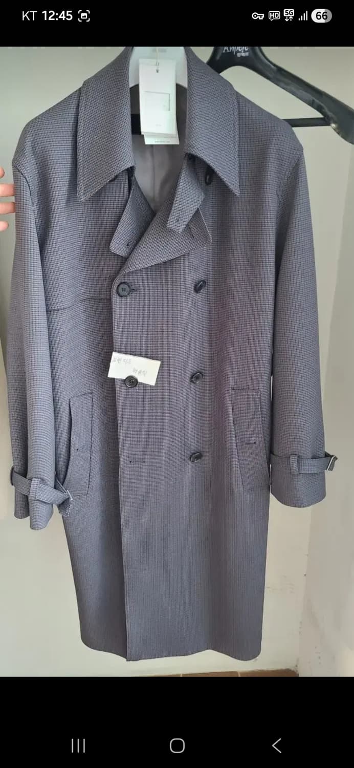 미나브  트렌치코트 L (100사이즈) 그레이색상 상품이미지1